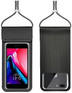 TopQ Univerzálne vodotesné puzdro Metallic XL na mobil čierne 95490 - Puzdro na mobil