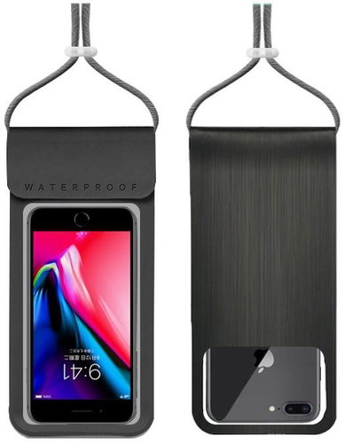 TopQ Univerzální vodotěsné pouzdro Metallic L na mobil černé 95473 - Phone Case - Main image