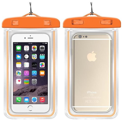 TopQ Univerzální vodotěsné pouzdro na mobil Typ 1 oranžové 95599 - Phone Case - Main image