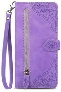 TopQ Pouzdro Xiaomi Redmi Note 10 Pro knížkové se zipem fialové 84246 - Phone Case