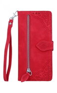 TopQ Pouzdro Xiaomi Redmi Note 11 Pro knížkové se zipem červené 84219 - Phone Case