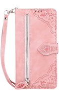 TopQ Pouzdro Samsung A53 5G knížkové se zipem růžové 93152 - Phone Case