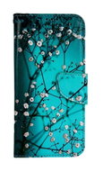 TopQ Pouzdro Samsung A54 5G knížkové Modré s květy 94310 - Phone Case