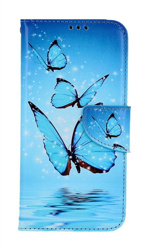 TopQ Pouzdro Samsung A34 knížkové Modří motýlci 94278 - Phone Case - Main image