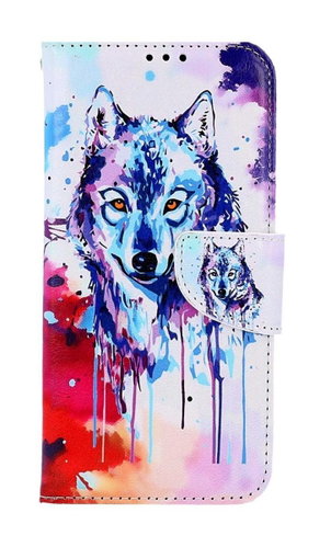 TopQ Pouzdro Samsung A54 5G knížkové Kresba vlka 94262 - Phone Case - Main image