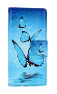 TopQ Pouzdro Samsung A14 5G knížkové Modří motýlci 94257 - Phone Case