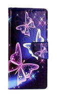 TopQ Pouzdro Samsung A14 5G knížkové Modré s motýlky 94253 - Phone Case