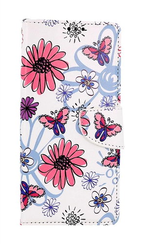 TopQ Pouzdro Samsung A14 5G knížkové Flowers 94242 - Phone Case - Main image