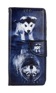 TopQ Pouzdro Samsung A14 5G knížkové Odraz vlka 94235 - Phone Case
