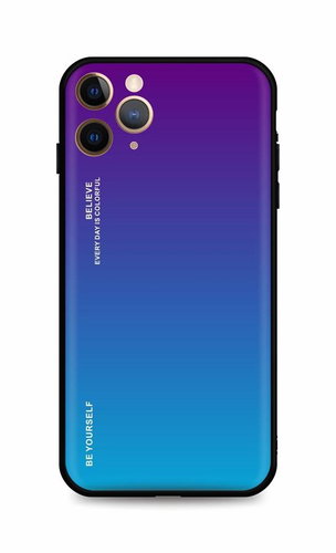 TopQ Kryt LUXURY iPhone 11 Pro pevný duhový purpurový 92478 - Phone Cover - Main image