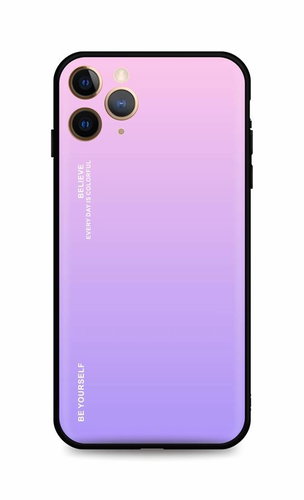 TopQ Kryt LUXURY iPhone 11 Pro pevný duhový růžový 92477 - Phone Cover - Main image