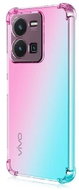 TopQ Kryt Vivo Y35 silikon Shock duhový mentolovo-růžový 86091 - Phone Cover