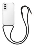 TopQ Kryt Samsung S21 FE s černou šňůrkou průhledný 93439 - Phone Cover