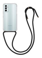 TopQ Kryt Samsung M13 s černou šňůrkou průhledný 93406 - Phone Cover