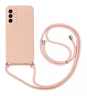 TopQ Kryt Samsung M13 růžový se šňůrkou 93404 - Phone Cover