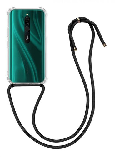 TopQ Kryt Xiaomi Redmi 8 s černou šňůrkou průhledný 93917 - Phone Cover - Main image