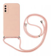 TopQ Kryt Vivo Y20s růžový se šňůrkou 93910 - Phone Cover
