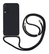 TopQ Kryt Vivo Y20s černý se šňůrkou 93907 - Phone Cover