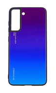 TopQ Kryt LUXURY Samsung S21 FE pevný duhový purpurový 93428 - Phone Cover