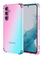 TopQ Cover Samsung A34 Shock rainbow mint-pink 93346 - Phone Cover