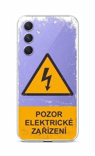 TopQ Kryt Samsung A54 5G Pozor elektrické zařízení 93275 - Phone Cover - Main image