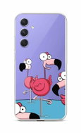 TopQ Kryt Samsung A54 5G Cartoon Flamingos 93263 - Phone Cover