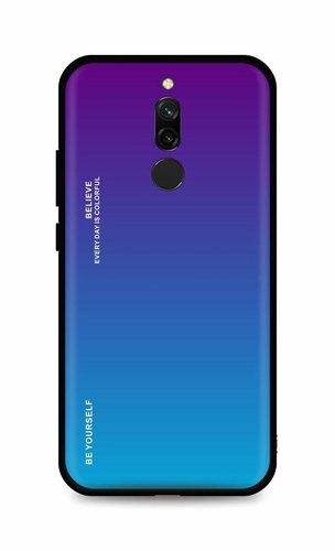 TopQ Kryt LUXURY Xiaomi Redmi 8 pevný duhový purpurový 93938 - Phone Cover - Main image
