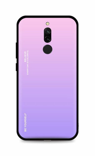TopQ Kryt LUXURY Xiaomi Redmi 8 pevný duhový růžový 93933 - Phone Cover - Main image