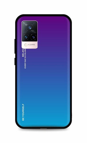 TopQ Kryt LUXURY Vivo V21 5G pevný duhový purpurový 93886 - Phone Cover - Main image