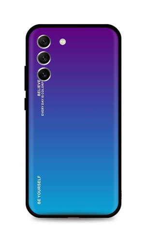 TopQ Kryt LUXURY Samsung S22 Plus pevný duhový purpurový 93458 - Phone Cover - Main image