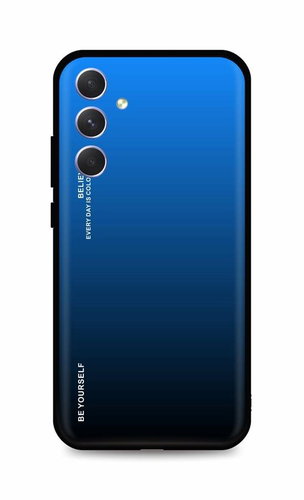 TopQ Kryt LUXURY Samsung A54 5G pevný duhový modrý 93192 - Phone Cover - Main image