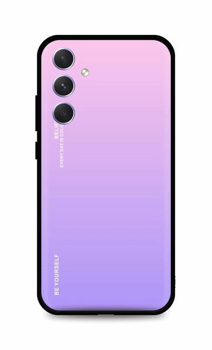TopQ Kryt LUXURY Samsung A54 5G pevný duhový růžový 93188 - Phone Cover - Main image