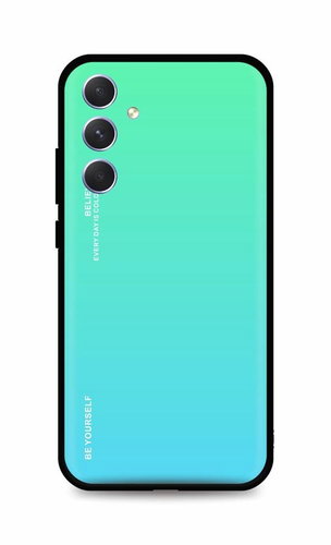 TopQ Kryt LUXURY Samsung A54 5G pevný duhový zelený 93187 - Phone Cover - Main image
