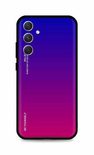 TopQ Kryt LUXURY Samsung A54 5G pevný duhový fialový 93184 - Phone Cover - Main image