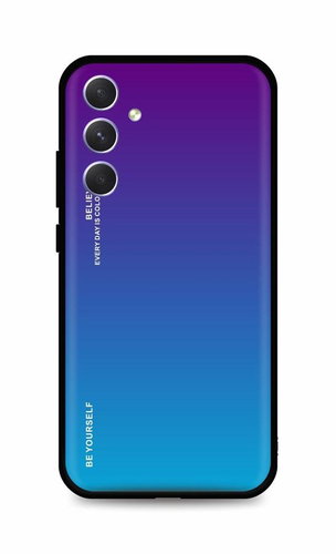 TopQ Kryt LUXURY Samsung A54 5G pevný duhový purpurový 93180 - Phone Cover - Main image