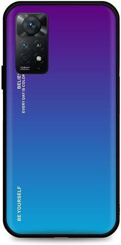 TopQ Kryt LUXURY Xiaomi Redmi Note 11S pevný duhový purpurový 93142 - Phone Cover - Main image