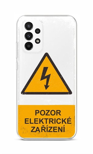 TopQ Kryt Samsung A23 5G Pozor elektrické zařízení 92975 - Phone Cover - Main image