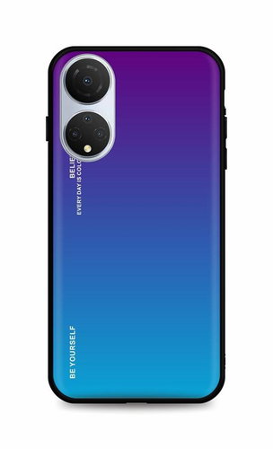 TopQ Kryt LUXURY Honor X7 pevný duhový purpurový 92604 - Phone Cover - Main image