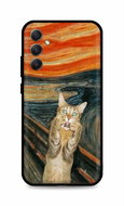 TopQ Kryt Samsung A34 Scared Cat 93808 - Phone Cover