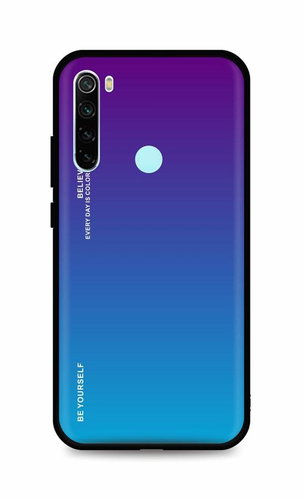 TopQ Kryt LUXURY Xiaomi Redmi Note 8 pevný duhový purpurový 93528 - Phone Cover - Main image