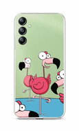 TopQ Kryt Samsung A14 5G Cartoon Flamingos 93016 - Phone Cover