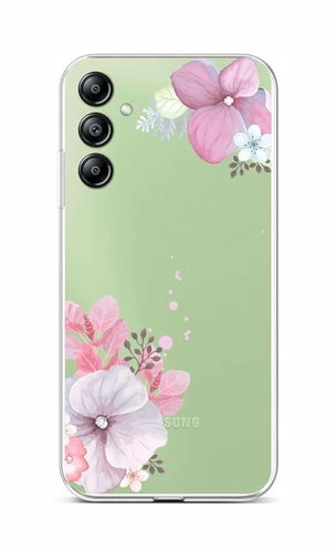 TopQ Kryt Samsung A14 5G Violet Blossom 93004 - Phone Cover - Main image