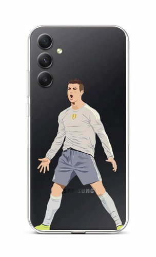 TopQ Kryt Samsung A34 Fotbalista 93193 - Phone Cover - Main image