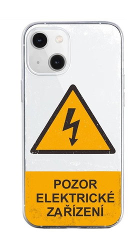 TopQ Kryt iPhone 13 Pozor elektrické zařízení 92538 - Phone Cover - Main image