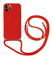 TopQ Kryt iPhone 13 Pro červený so šnúrkou 94246 - Kryt na mobil