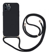TopQ Kryt iPhone 13 Pro černý se šňůrkou 94244 - Phone Cover