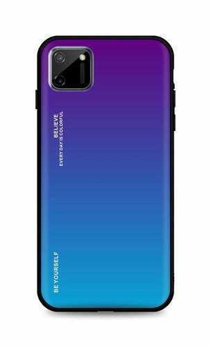 TopQ Kryt LUXURY Realme C11 pevný duhový purpurový 94241 - Phone Cover - Main image
