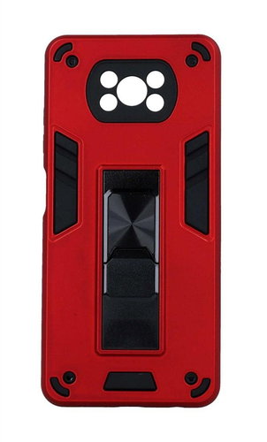 TopQ Kryt Armor Xiaomi Poco X3 ultra odolný červený 93849 - Phone Cover - Main image