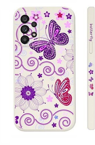 TopQ Kryt Samsung A53 5G Fialoví motýlci 94491 - Phone Cover - Main image