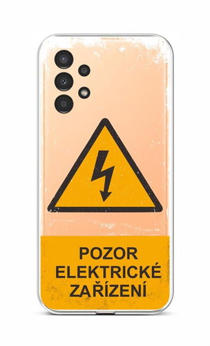 TopQ Kryt Samsung A13 Pozor elektrické zařízení 94106 - Phone Cover - Main image